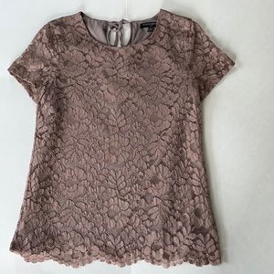 Banana Republic Lace Short Sleeve Top Size XS